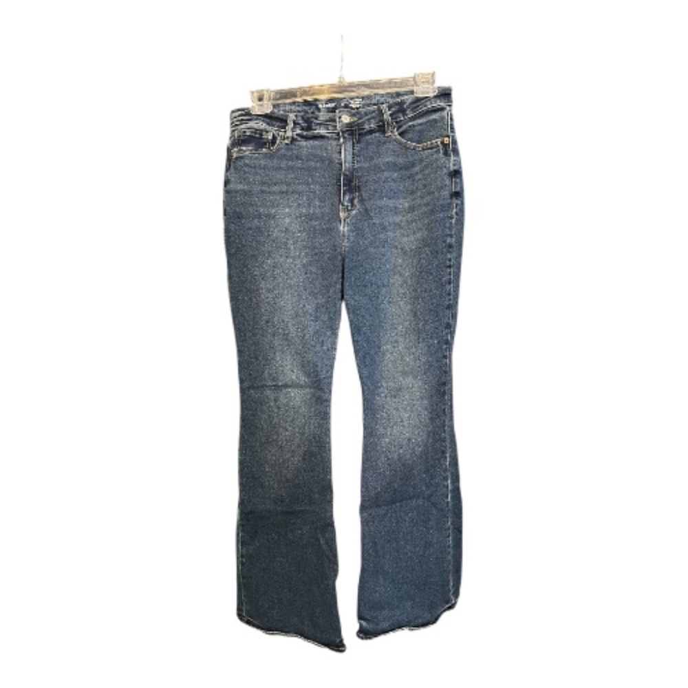 💙 EUC OLD NAVY Beatrice Dark Wash High-Rise Flare Jeans | Sz 12